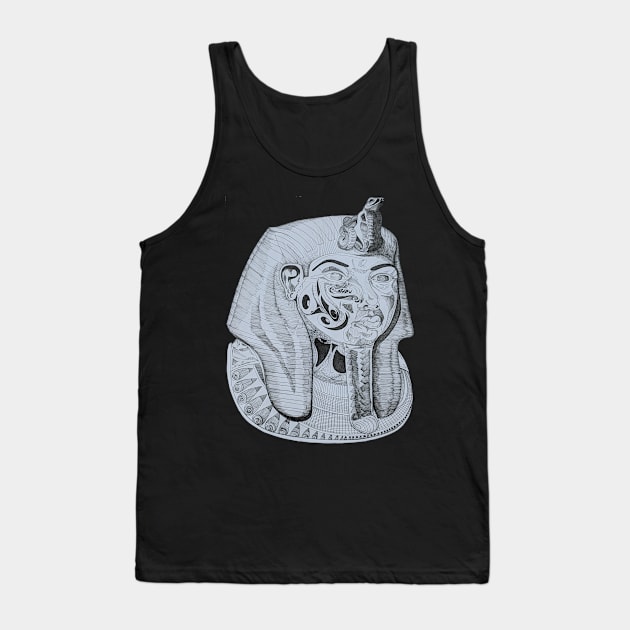 Tutankhamen Mask Tank Top by ABO